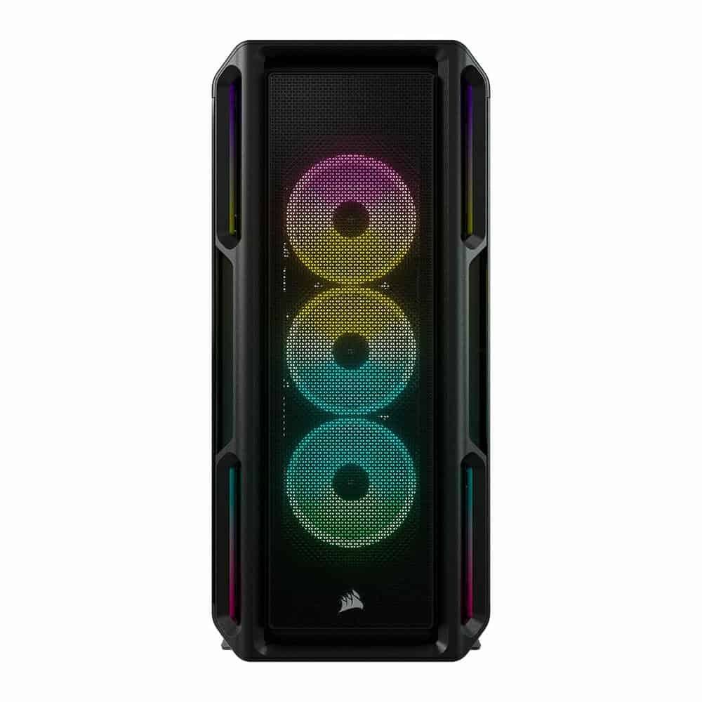 (image for) Corsair iCUE 5000T RGB Black Mid Tower Tempered Glass PC Gaming Case